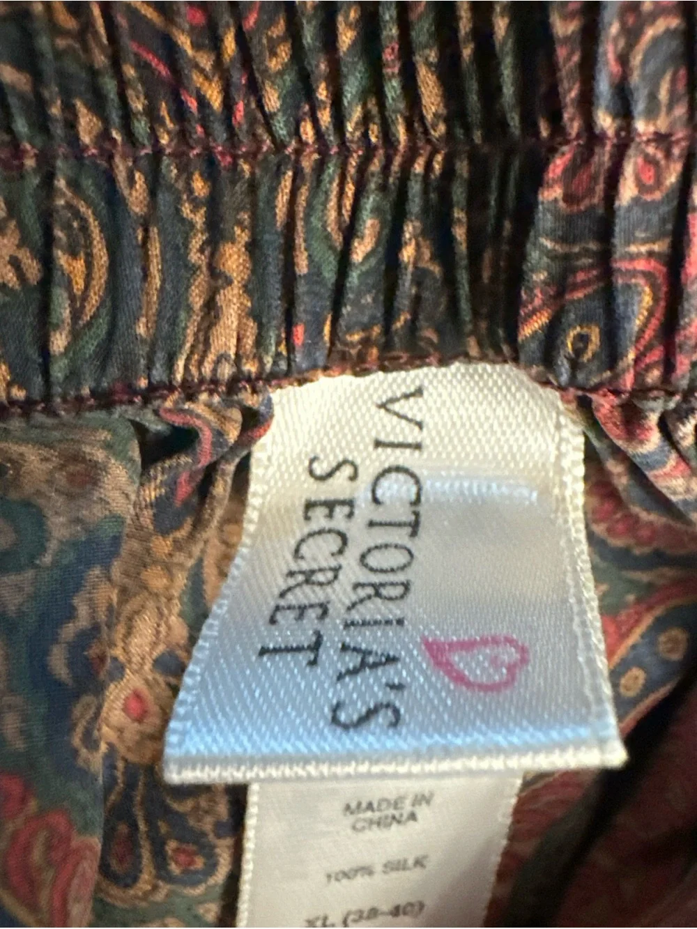 Vintage 90s Victorias Secret Mens 100% Silk Short XL